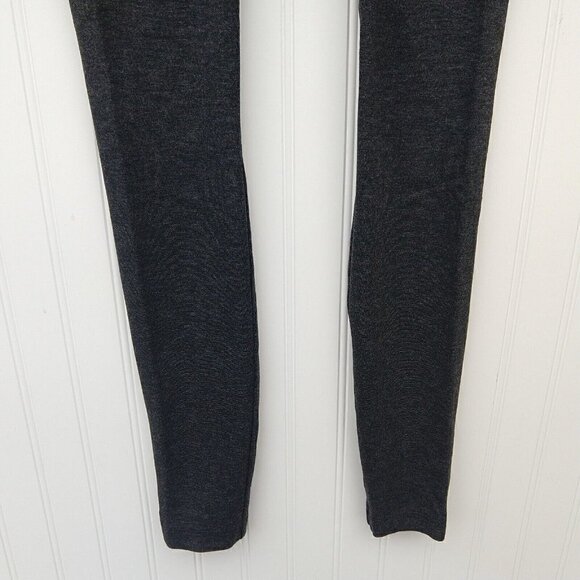 WHBM Runway Legging Size 6 New Charcoal Gray Heather Ponte Knit Ankle Length - Picture 4 of 8